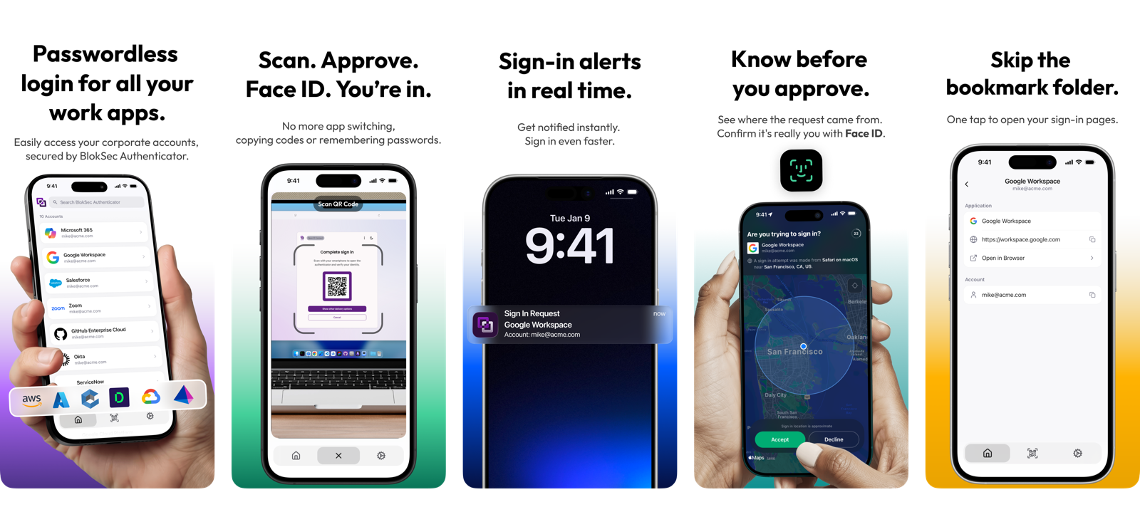BlokSec App Store preview screenshots
